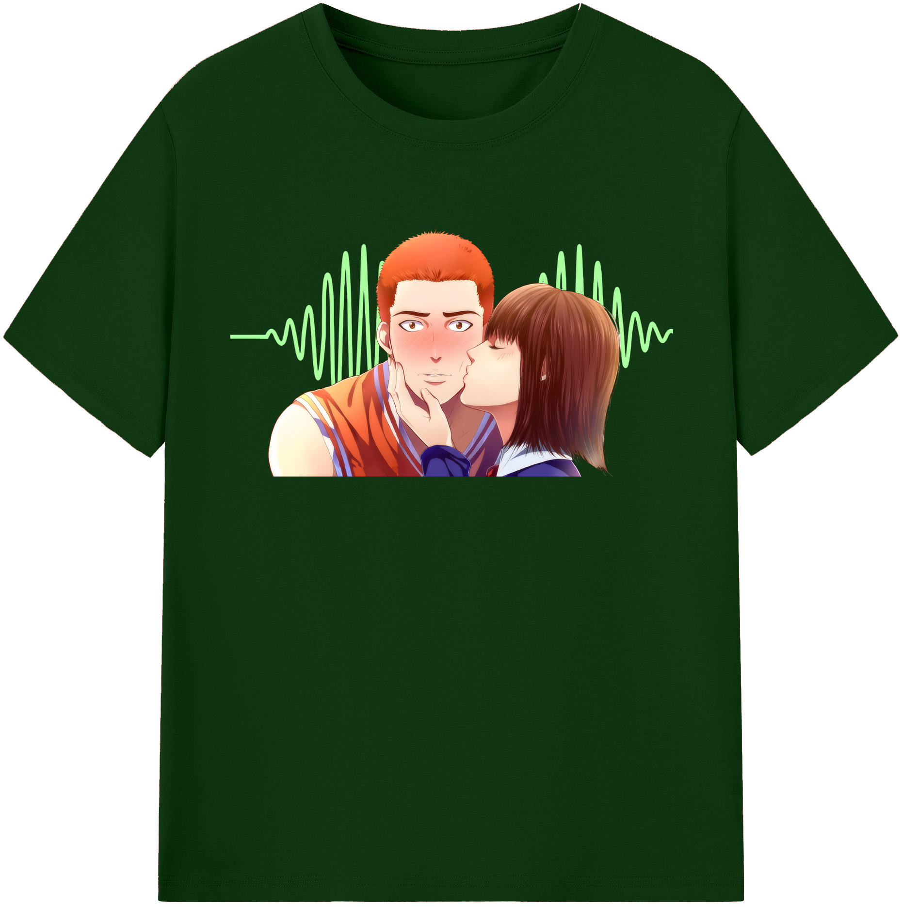 SLAM DUNK／スラムダンク 綿100％半袖Tシャツ（フロントプリント）